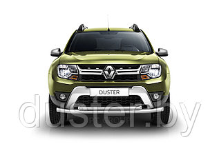 Защита переднего бампера двойная Ø63/51 для Renault Duster PT Group (Россия)