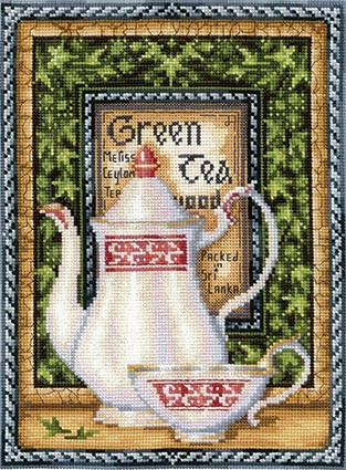 Набор для вышивания крестом «Коллекция чая. Грин мелисса»