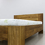 Кровать из цельноламельного дубового щита   Талер 180х200, фото 2