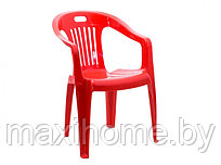 Стул пластиковый кресло "Комфорт", (красный)