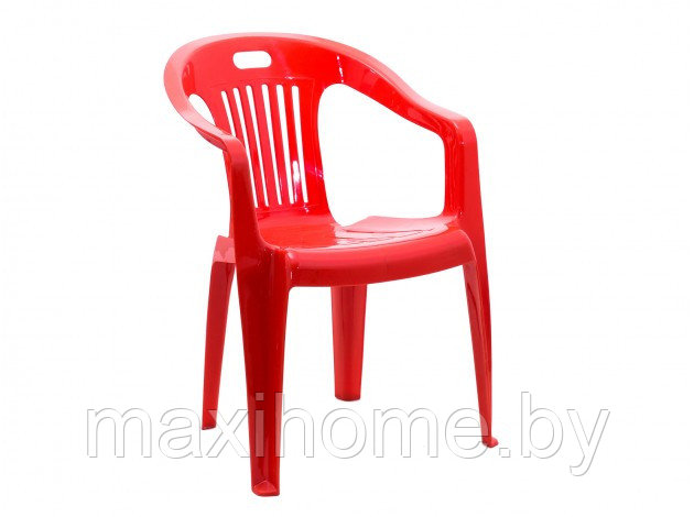 Стул пластиковый кресло "Комфорт", (красный) - фото 1 - id-p94961004