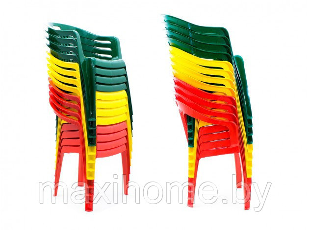 Стул пластиковый кресло "Комфорт", (желтый) - фото 3 - id-p94964811