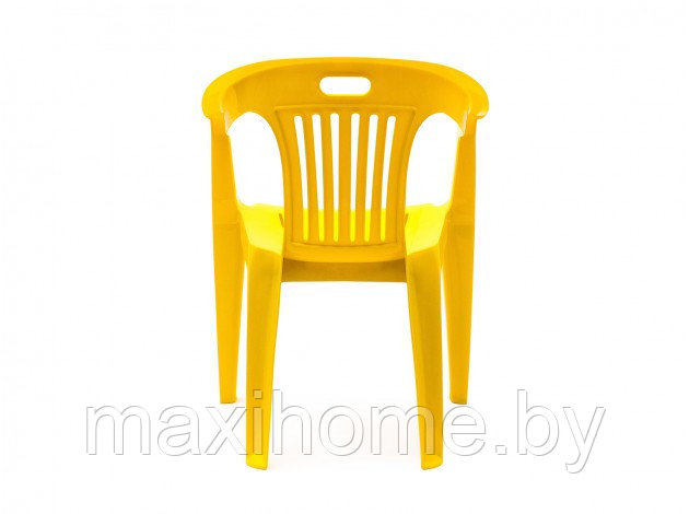 Стул пластиковый кресло "Комфорт", (желтый) - фото 2 - id-p94964811