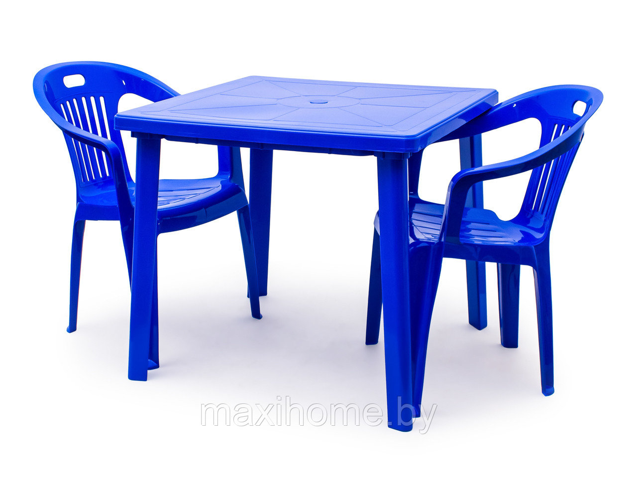 Набор пластиковой мебели Комфорт 1+2 (Зеленый, красный, вишневый, темно-синий, белый) - фото 6 - id-p94965926
