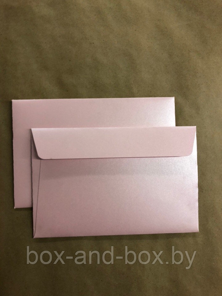 Конверт нежно-розовый с перламутром размер 23*15 см - фото 1 - id-p94998894