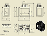 Каминная топка Kratki Maja левая сторона/правая сторона 12 Kw, фото 2