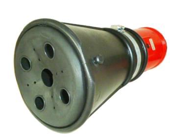 Резиновая насадка на выхлопную трубу а/м, для шланга 100 мм - фото 1 - id-p95008417