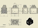 Каминная топка Kratki Zuzia туннель и левая сторона 16 Kw, фото 2