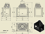 Каминная топка Kratki Zuzia правая сторона и левая сторона 16 Kw, фото 2