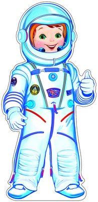 Фигурный плакат "Космонавт", А3, СФЕРА - фото 1 - id-p95024700