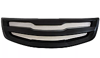 Kia Sportage 2010 2013 Решетка радиатора с сеткой металлик (1 поперечина) Вариант 2 глянец (под покраску)