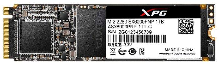 SSD A-Data XPG SX6000 Pro 1TB ASX6000PNP-1TT-C - фото 1 - id-p95087657