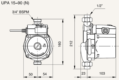 Насос повысительный Grundfos UPA 15-90 160, 220 В - фото 6 - id-p81947229