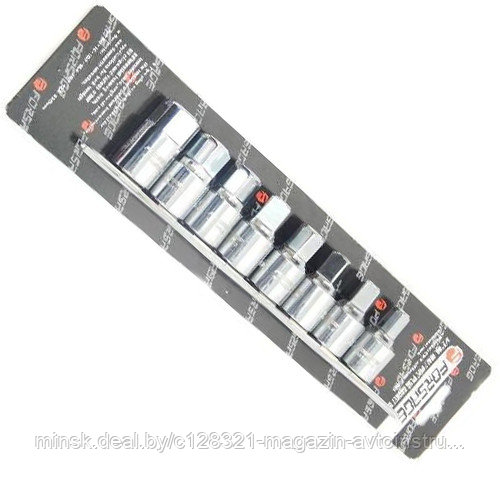 Набор головок квадратов для сливных масло пробок 1/2" 8 пр FORSAGE 4118MR
