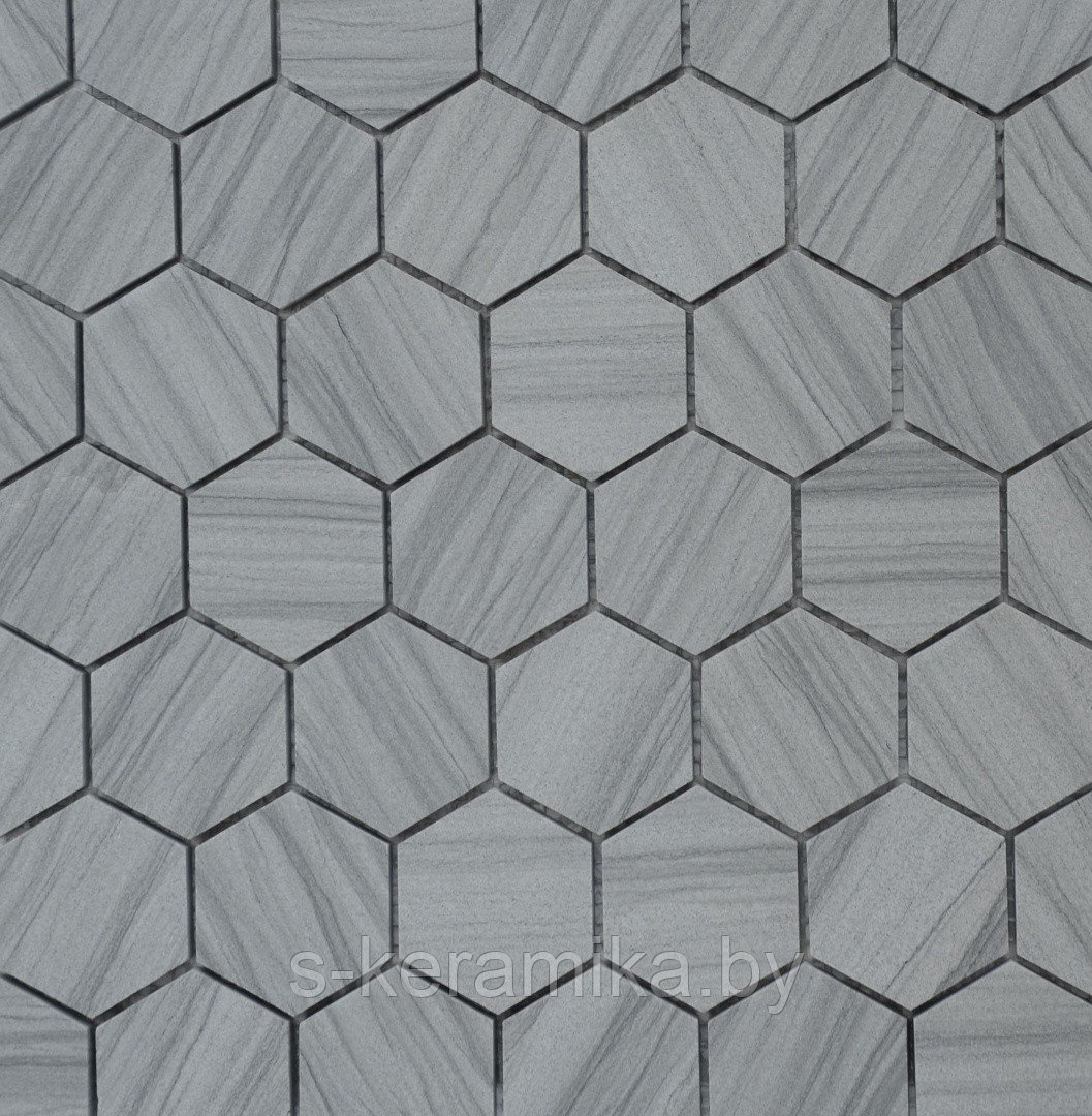 Мозаика из камня Мозаика Pietrine Marmara Grey POL Hexagon 305х295мм