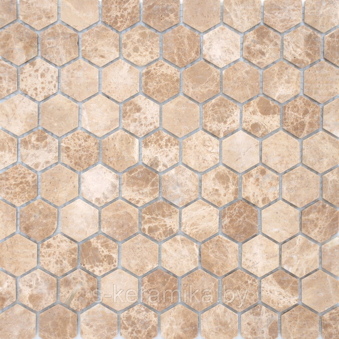 Мозаика из камня Мозаика Pietrine Emperador Light MAT Hexagon 305х295мм