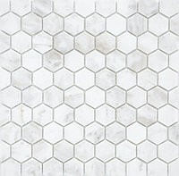 Мозаика из камня Мозаика Pietrine Dolomiti Bianco MAT Hexagon 305х295мм