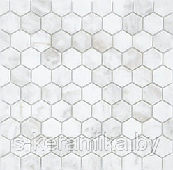 Мозаика из камня Мозаика Pietrine Dolomiti Bianco MAT Hexagon 305х295мм