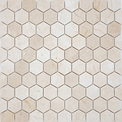 Мозаика из камня Мозаика Pietrine Crema Marfil MAT Hexagon 305х295мм