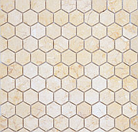 Мозаика из камня Мозаика Pietrine Botticino MAT Hexagon 305х295мм