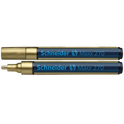 Маркер лаковый перманентный SCHNEIDER Maxx 270 золотистый 3мм(цена с НДС)