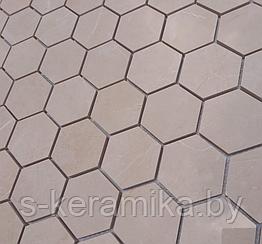 Мозаика из керамогранита Pietrine Emperador Dark POL Hexagon308х267мм