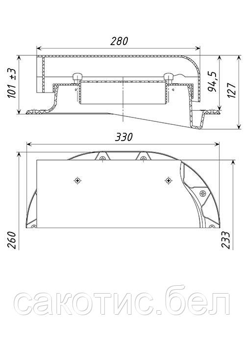 Аэратор кровельный ТР-88/F для битумных и фальцевых кровель - фото 4 - id-p94181737