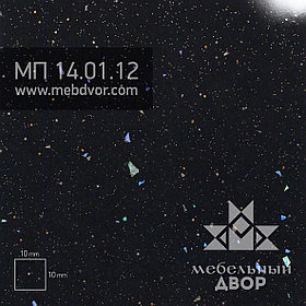 Пластик HPL МП 14.01.12 (черная галактика глянец)