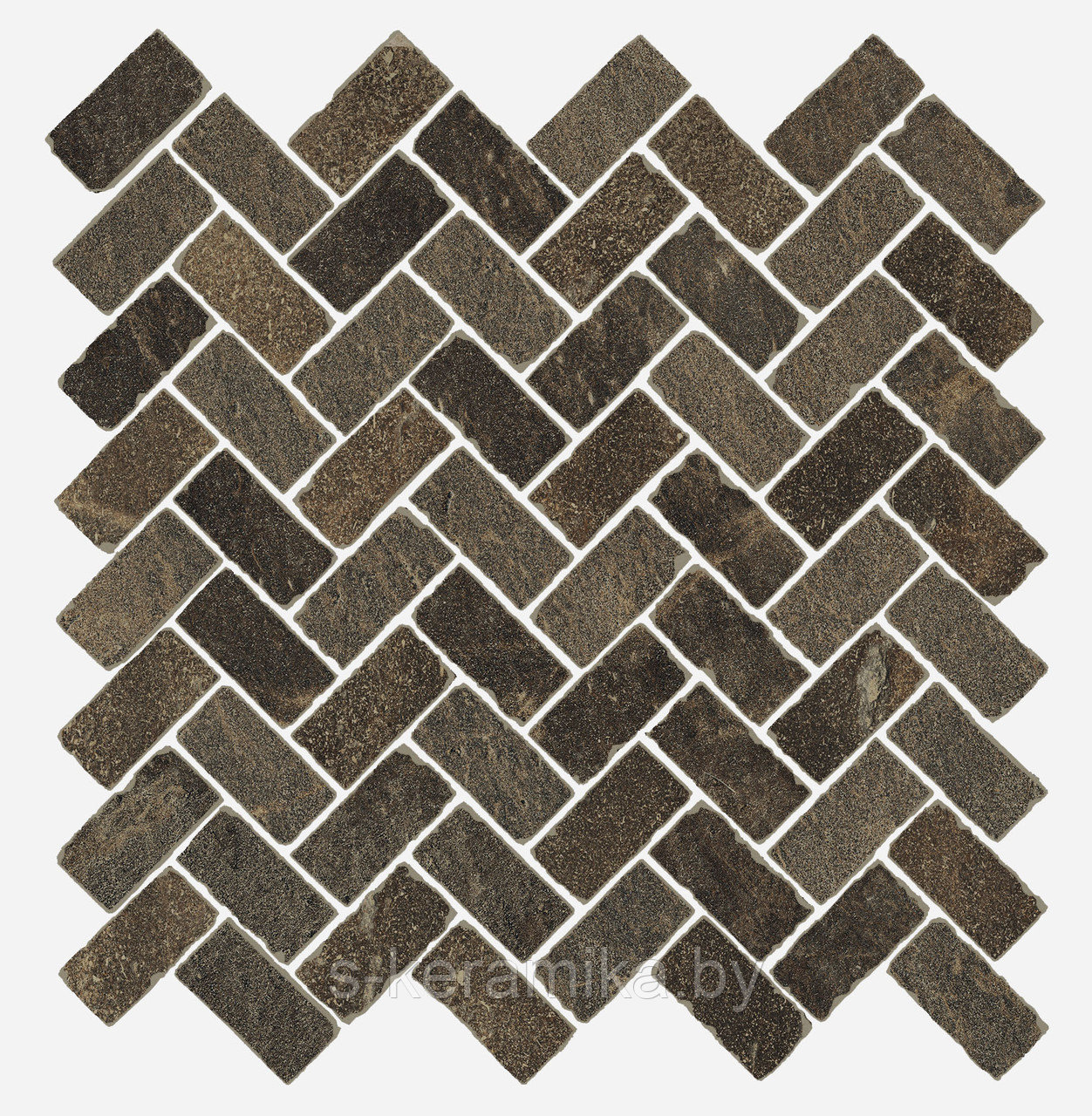 Мозаика из керамогранита Genesis Brown Mosaico Cross 300х300мм - фото 1 - id-p95115193