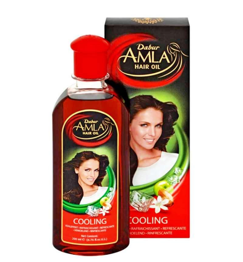 Масло для волос АМЛА охлаждающее Dabur Amla Cooling, 200мл – амла, сандал и мята