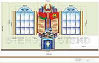 Стенд с символикой РБ и доска почета