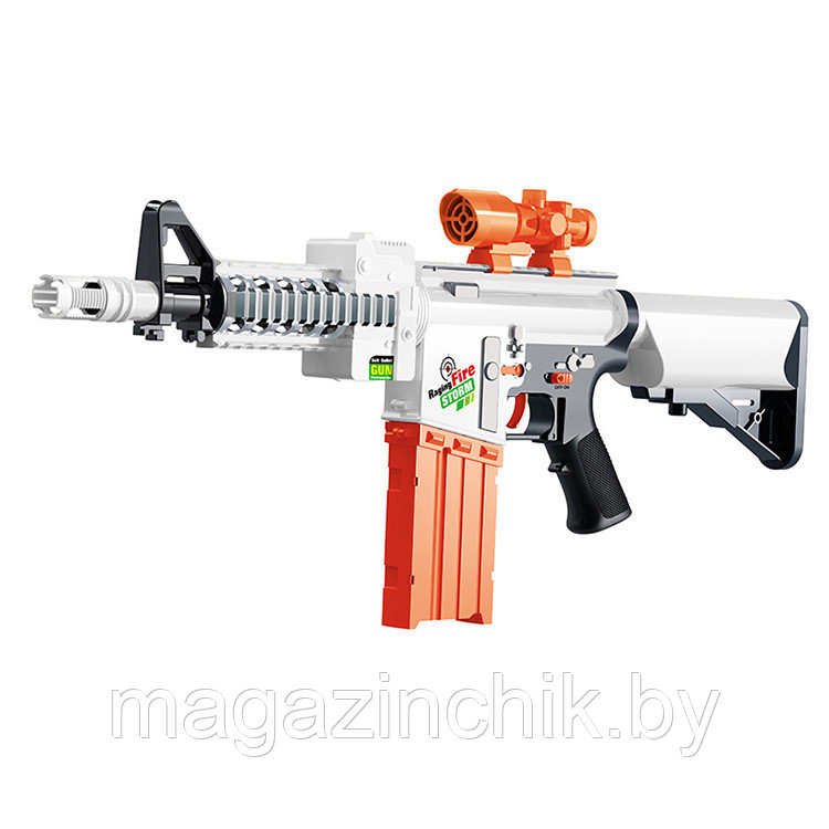 Бластер 7022 детский автомат, на батарейках, 20 пуль, типа Nerf - фото 2 - id-p95115668