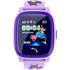 Детские часы с GPS трекером Wonlex GW400S Водонепроницаемые (фиолетовый), фото 2