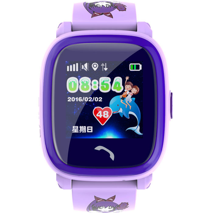 Детские часы с GPS трекером Wonlex GW400S Водонепроницаемые (фиолетовый) - фото 2 - id-p87712615