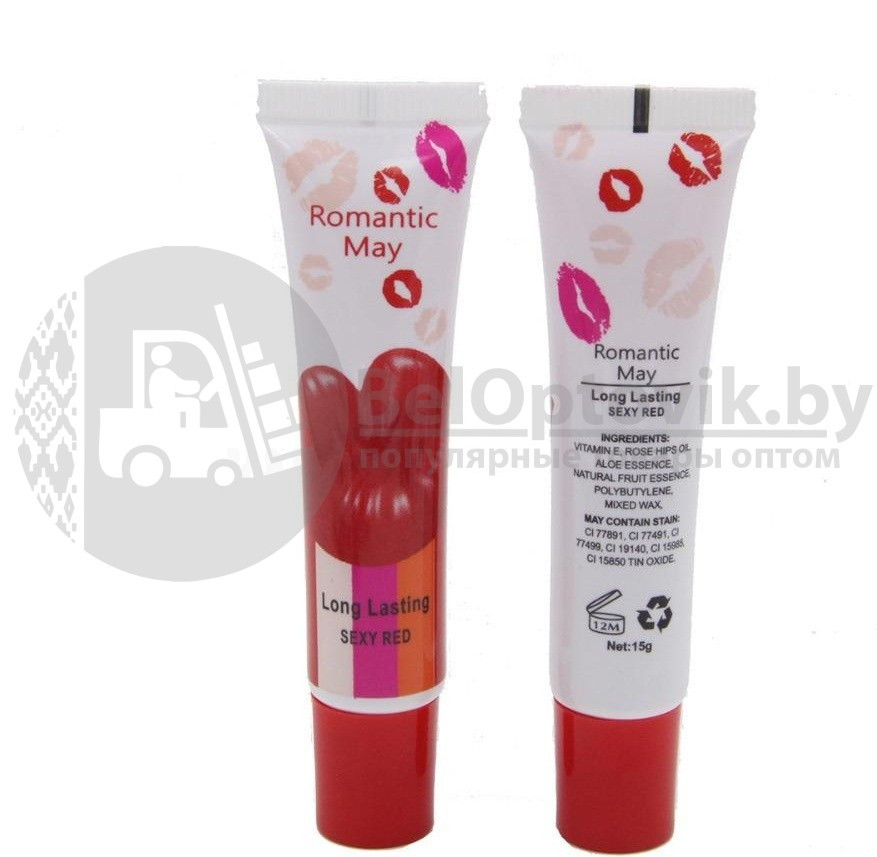 Ультра стойкий тинт для губ Romantic May Long Lasting Lip Color 24 тюбика, 5 стойких оттенков - фото 6 - id-p95121734