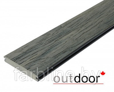 Террасная доска ДПК Outdoor 3D 140*21*2900 мм. полнотелая STORM/OLD WOOD GREY серая - фото 2 - id-p95162995