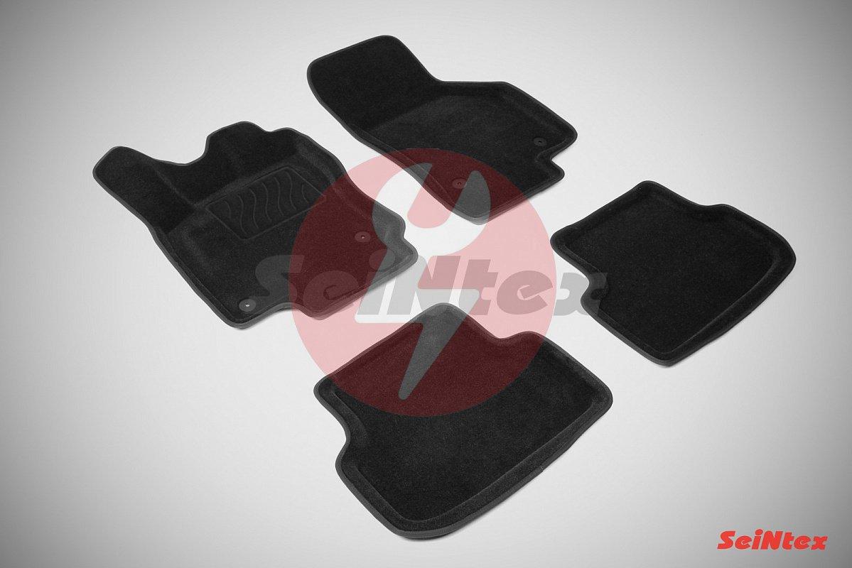 Ворсовые 3D коврики SEAT Leon II Черный 2005-2012