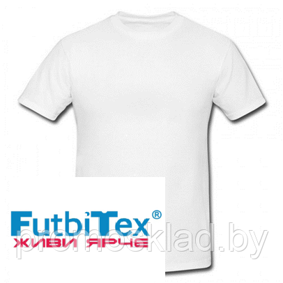 Futbitex  белые мужские футболки для сублимационной печати, имитация хлопка