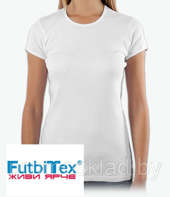 Futbitex белые женские футболки для сублимационной печати, имитация хлопка - фото 1 - id-p95164941