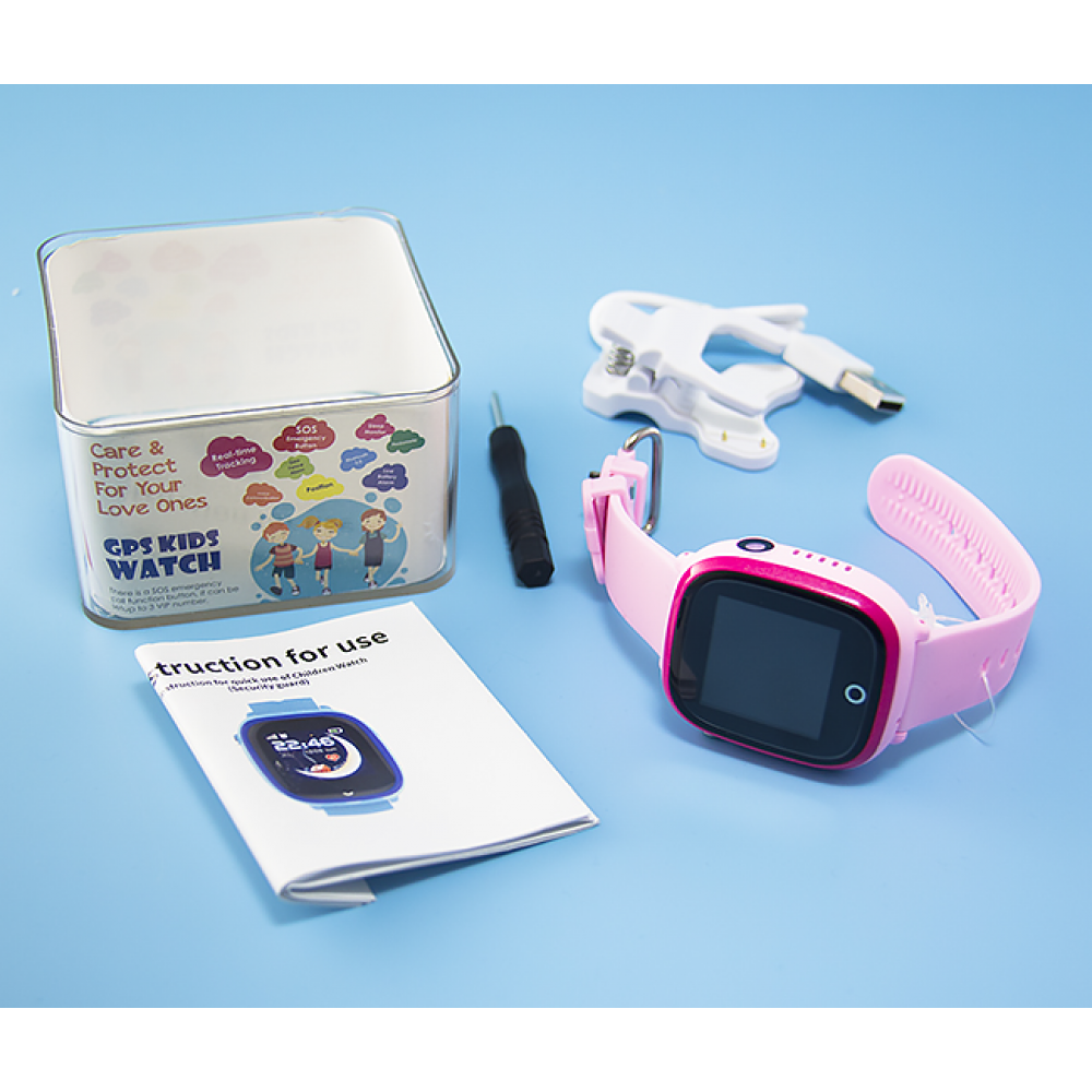 Детские часы с GPS трекером Wonlex GW400X Водонепроницаемые (розовый) - фото 6 - id-p87715427