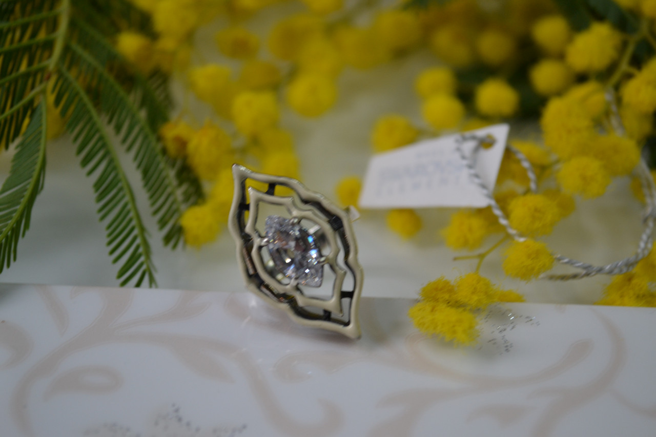 Кольцо в серебре с кристаллами Swarovski