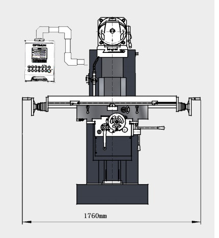 Универсальный фрезерный станок OPTImill MT 130S - фото 4 - id-p95165117