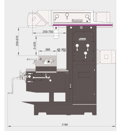 Фрезерный универсальный станок OPTImill MT200 / 380В - фото 3 - id-p2610370