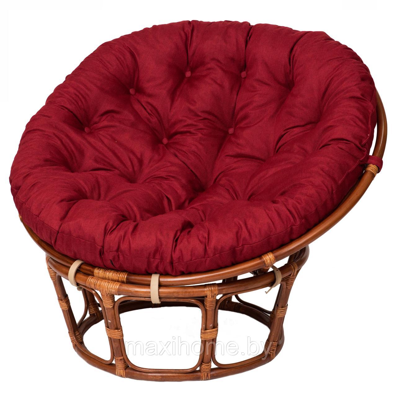 Кресло из ротанга «PAPASAN» 23/01 с цветной подушкой Белый - фото 1 - id-p95173226