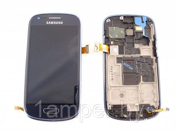 Дисплей Original для Samsung Galaxy S3 mini I8190 В сборе с тачскрином. С рамкой. Синий