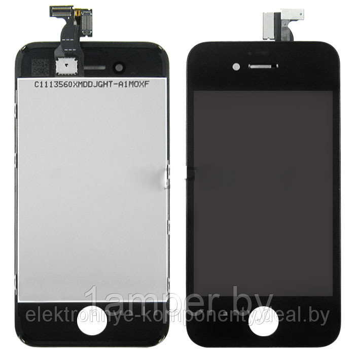 Дисплей для iphone 4S В сборе с тачскрином. Белый, черный - фото 1 - id-p4724290