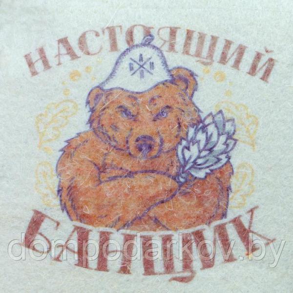 Набор "Настоящему банщику" шапка, полотенце 60*146 - фото 3 - id-p95174103