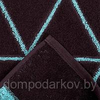 Полотенце махровое "Этель" Иллюзия цвет бирюза, 50х90 см, 100% хл, 420 гр/м2, фото 3