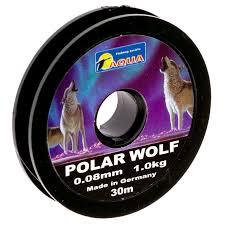 Леска "Polar Wolf" 30 м. (Aqua). 0.25 мм. (6.3 кг.)