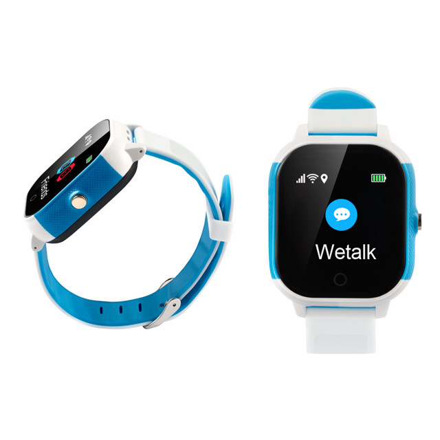 Детские часы с GPS трекером Wonlex GW700S Водонепроницаемые (Бело-голубой) - фото 5 - id-p87879882